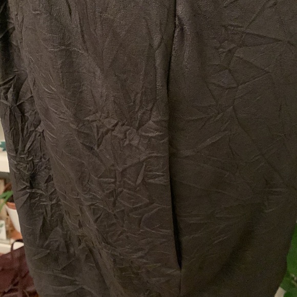 Gestuz dress Scandinavian faux leather deep plunge Eu size 36 US small - Picture 5 of 11